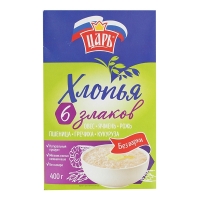 Փաթիլներ 6 հացահատիկ Ցար 400գ