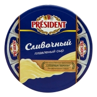 Հալած պանիր Պրեզիդենտ սերուցք 140գ