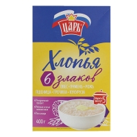 Փաթիլներ 6 հացահատիկ Ցար 400գ