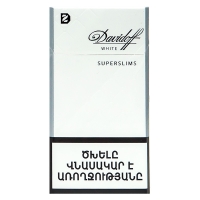 Ծխախոտ Դավիդոֆ ուայթ սուպերսլիմս 20 հատ